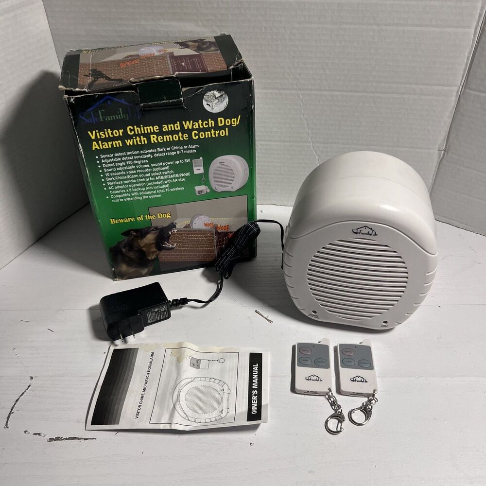 Barking Watch Dog Alarm Home/Office Security Burglar Safety System ‎ 2 Remote
